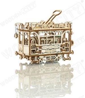 Houten 3D-puzzel stadstram - Afbeelding 3