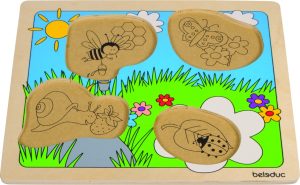 houten knoppuzzel weide 4 stuks - Afbeelding 3