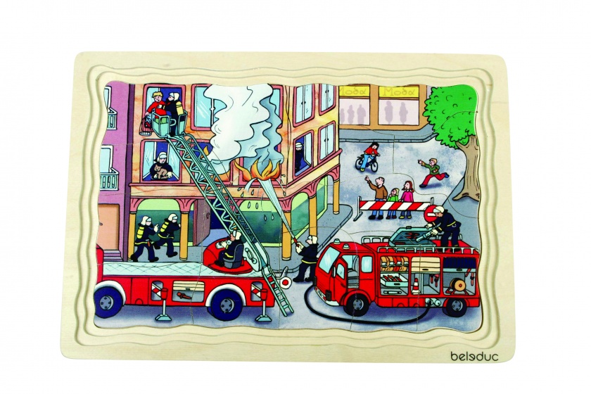 lagenpuzzel brandweer 58 stukjes - Afbeelding 5