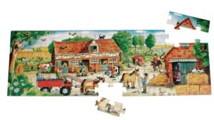 vloerpuzzel boerderij 45 stukjes 75 cm - Afbeelding 2