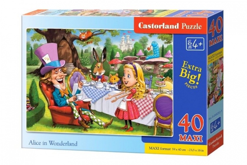 legpuzzel Alice in Wonderland 40 maxi stukjes