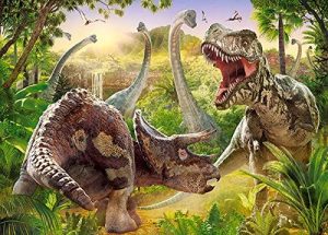 legpuzzel Dinosaur Battle 180 stukjes - Afbeelding 2