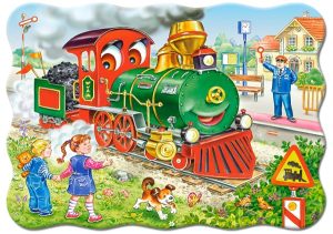 legpuzzel Green Locomotive 30 stukjes - Afbeelding 2