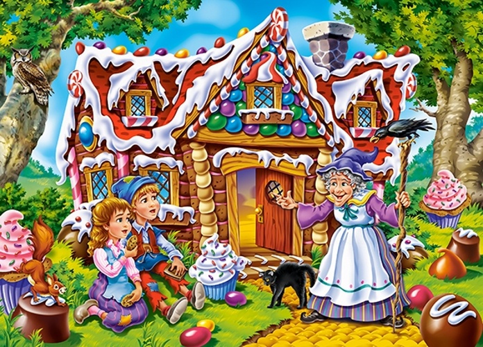 legpuzzel Hansel and Gretel 60 stukjes - Afbeelding 2