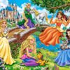 legpuzzel Princesses in Garden 180 stukjes - Afbeelding 2