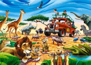 legpuzzel Safari Adventure 180 stukjes - Afbeelding 2