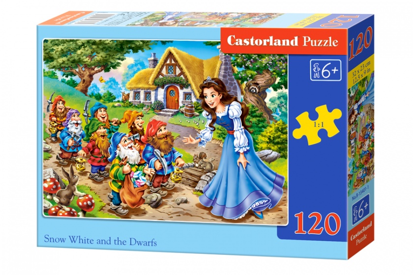 legpuzzel Snow white and the seven dwarfs 120 stukjes