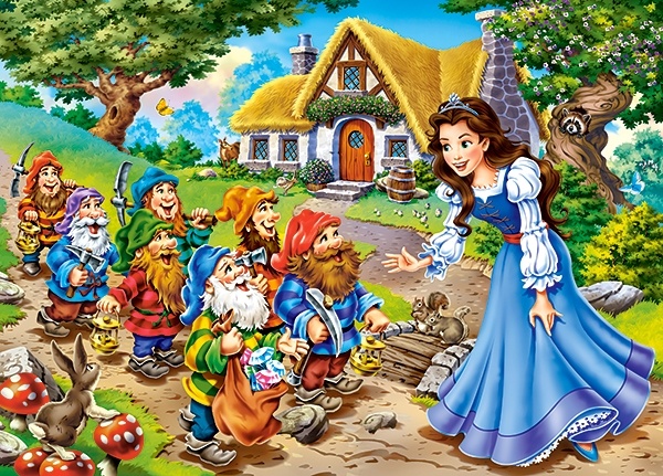 legpuzzel Snow white and the seven dwarfs 120 stukjes - Afbeelding 2