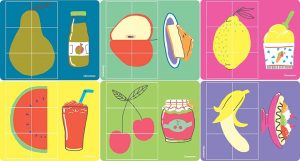 blokkenpuzzel Little Cubes fruit 6-delig - Afbeelding 2