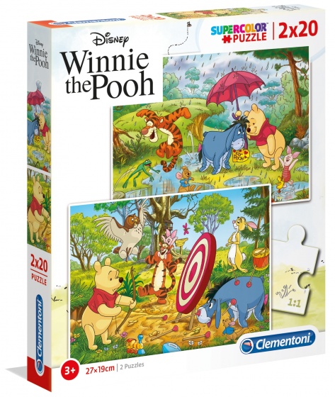 legpuzzel Disney Winnie the Pooh 20 stukjes 2 stuks