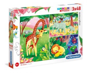 legpuzzel Jungle Friends 48 stukjes 3 stuks