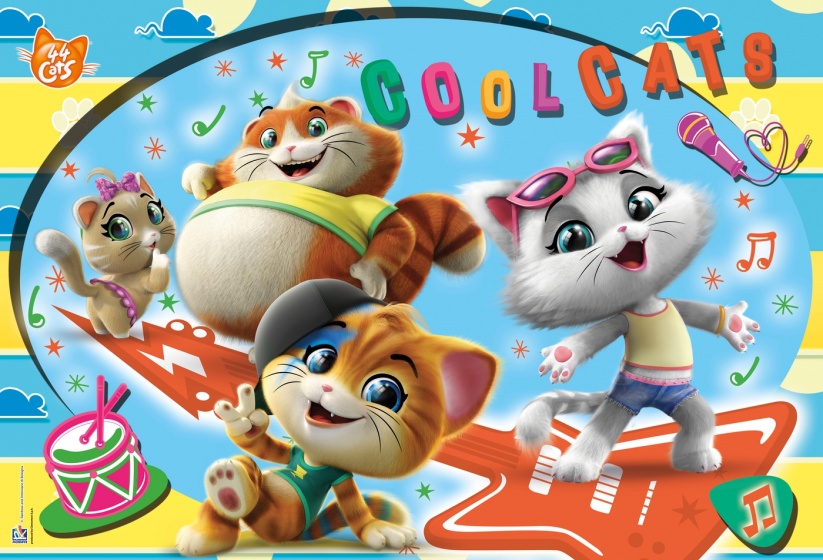 legpuzzel Maxi 44 Cool Cats 24 stukjes - Afbeelding 2
