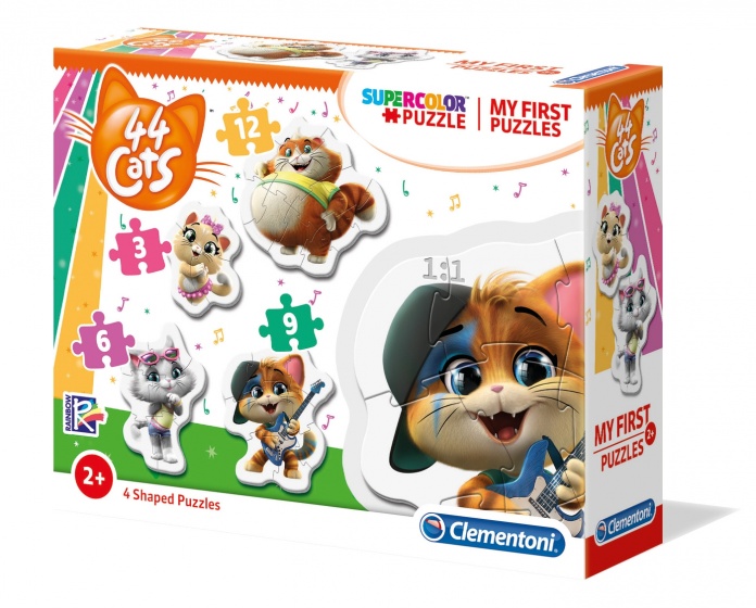 legpuzzel My First Puzzle 44 Cats 4 puzzels