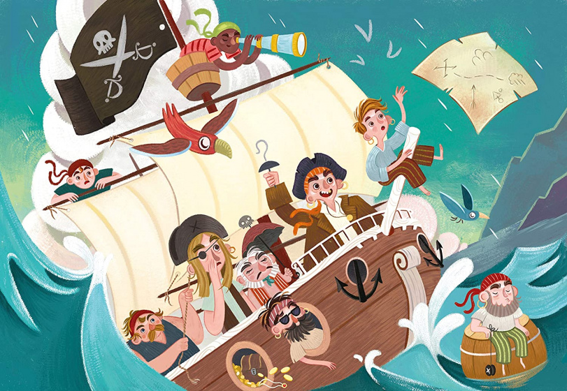 legpuzzel Supercolor The Pirates junior 104 stukjes - Afbeelding 2