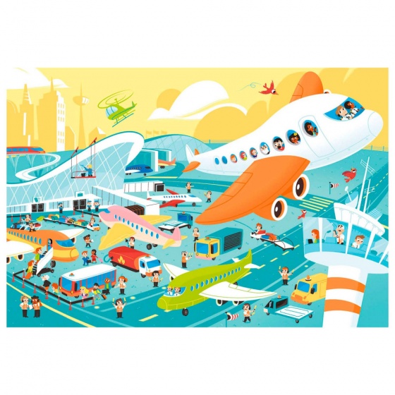 legpuzzel The Big Airport 60 stukjes - Afbeelding 2