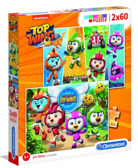 legpuzzel Top Wing 27 x 19 cm 60 stukjes  2 stuks
