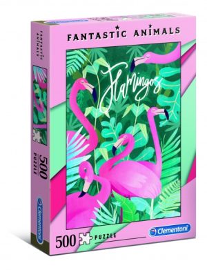 puzzel Fantastic Animals 500 stukjes flamingo
