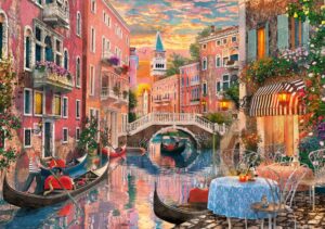 puzzel Venetië zonsondergang 6000 stukjes - Afbeelding 2