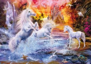 puzzel wilde eenhoorns 1500 stukjes - Afbeelding 2
