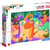 supercolor dinosaurussen legpuzzel 24 stukjes