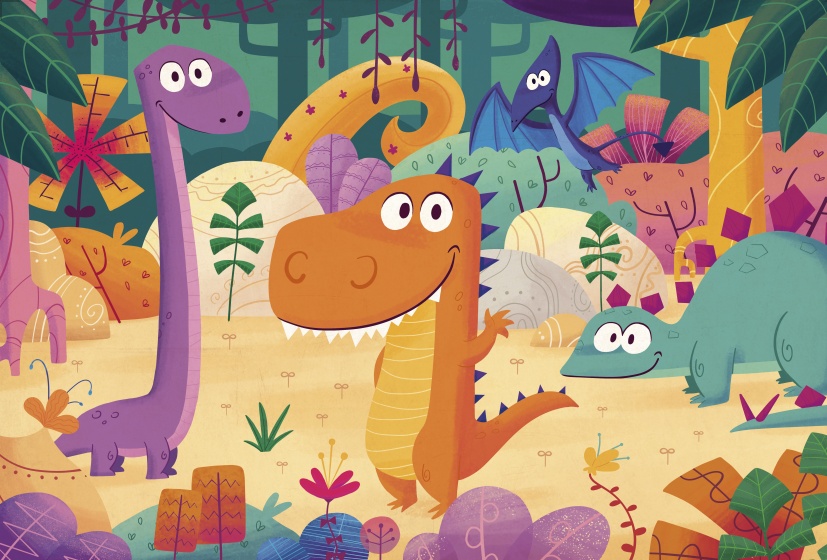 supercolor dinosaurussen legpuzzel 24 stukjes - Afbeelding 2