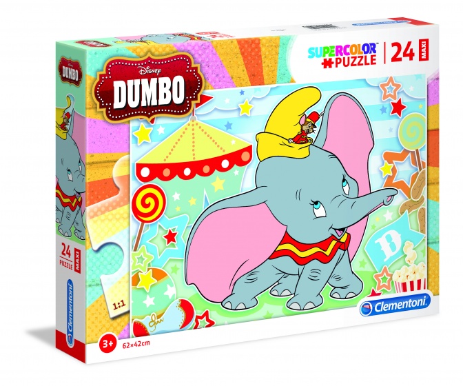 supercolor Dumbo legpuzzel 24 stukjes