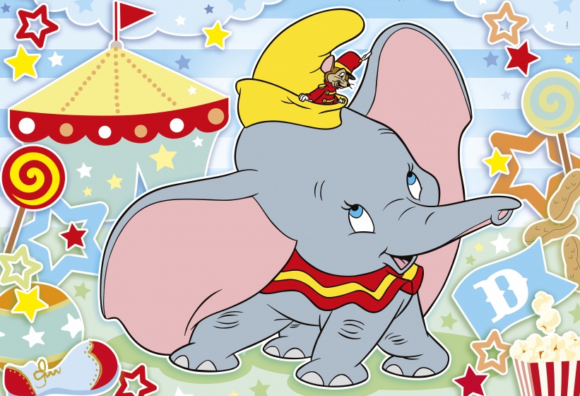supercolor Dumbo legpuzzel 24 stukjes - Afbeelding 2