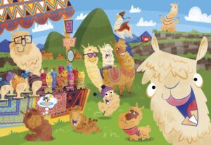 SuperColor lama legpuzzel 104 stukjes - Afbeelding 2