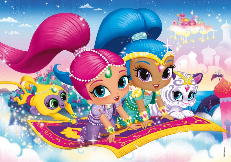 supercolor Shimmer & Shine legpuzzel 104 stukjes - Afbeelding 2
