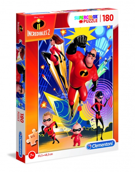 supercolor the Incredibles 2 legpuzzel 180 stukjes