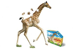 puzzel giraffe oranje 100 stukjes - Afbeelding 2