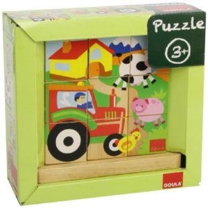 blokkenpuzzel boerderij 9 blokken - Afbeelding 2