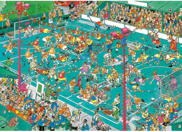 Jan van Haasteren Hockey Kampioenschappen legpuzzel 1000 stukjes - Afbeelding 2