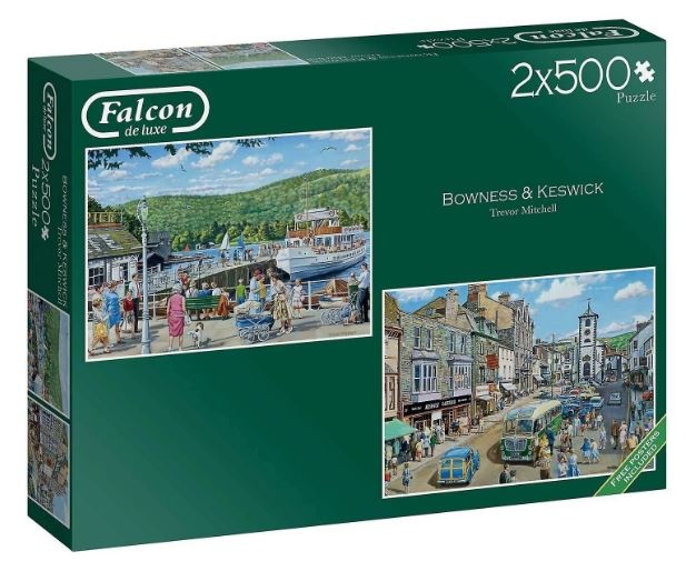legpuzzel Falcon Bowness and Keswick 2 x 500 stukjes