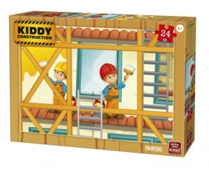 legpuzzel Kiddy Construction Painters 24 stukjes