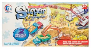 legpuzzel 2-in-1 construction vehicles