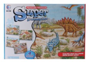 legpuzzel 4-in-1 prehistoric dinosaurs