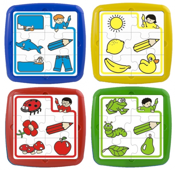 leerpuzzels Primary 6 stukjes junior 26 cm 4 stuks