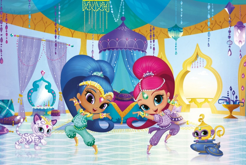 vloerpuzzel Shimmer & Shine 60 x 40 cm 35-delig - Afbeelding 2
