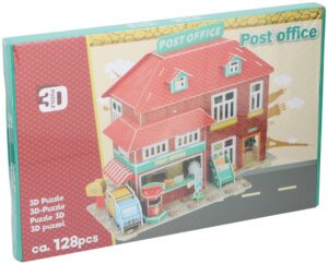 puzzel 3D postkantoor 128 stukjes