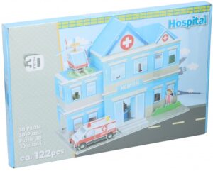 puzzel 3D ziekenhuis 122 stukjes